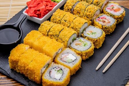 Сет Креветка, краб, лосось