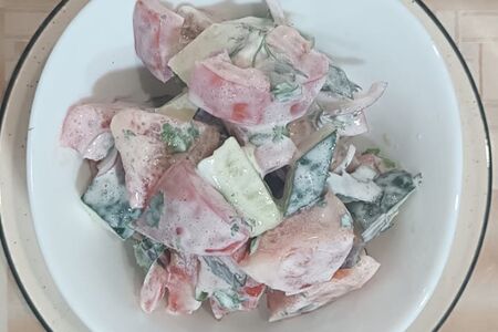 Салат Деревенский со сметаной