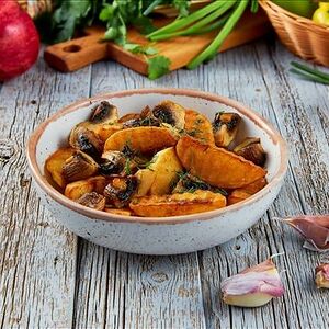 Картофель с грибами