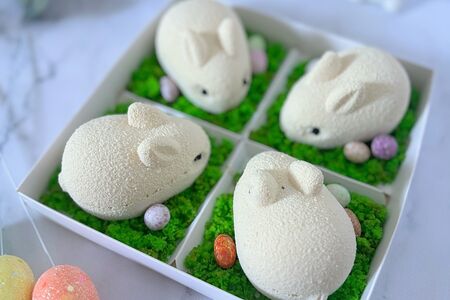 Муссовое пирожное Зайчики Пасха