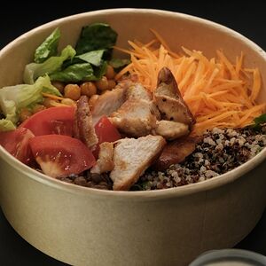 Հավի կրծքամսով և հատիկեղենով