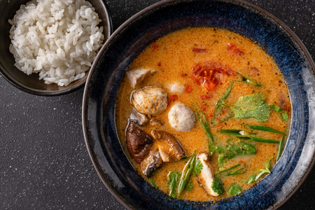 Суп Том Ям с рисом