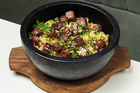 Вагю с жареным рисом