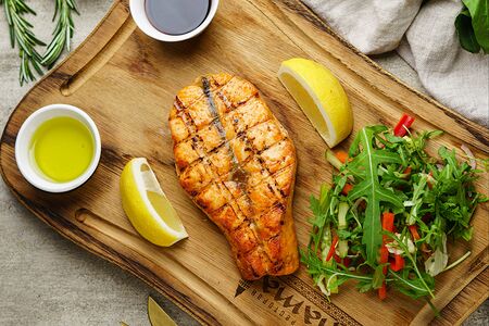 Лосось на углях