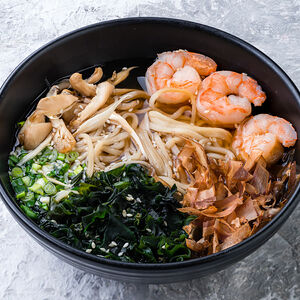 Рамэн с креветками (маленькая порция)