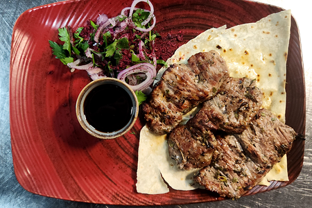 Телячья мякоть на мангале