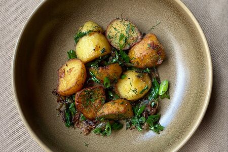 Жареный картофель с луком