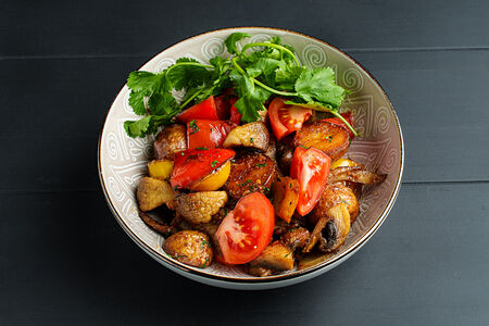 Оджахури с лисичками