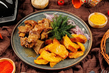 Казан-кебаб с бараниной