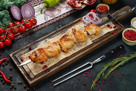 Шашлык из куриной мякоти