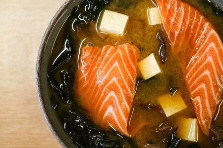 Мисо-суп с лососем