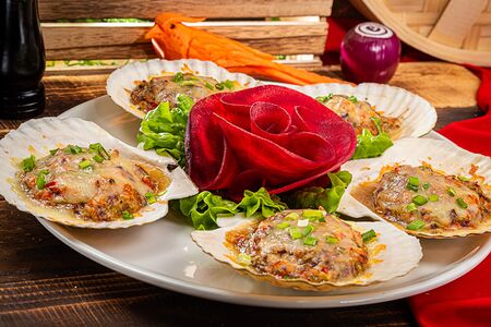 Запеченные гребешки