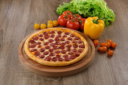 Охотничьи колбаски пицца