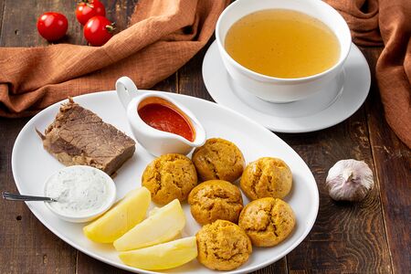 Кукурузный хинкал с говядиной