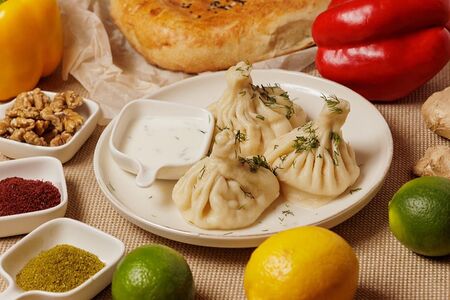 Хинкали с бараниной