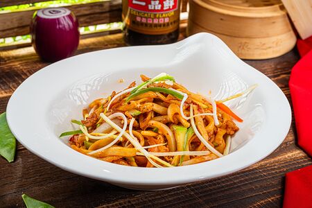 Удон с курицей