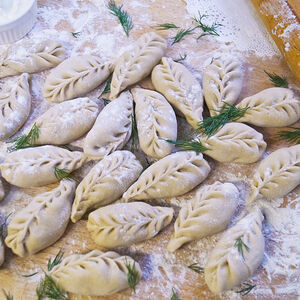 Вареники с картофелем и луком