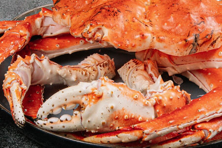 Камчатский краб на пару целый