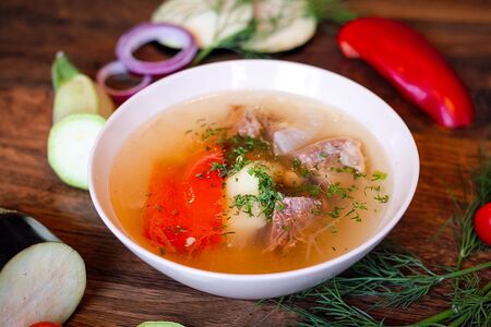 Шурпа с говядиной