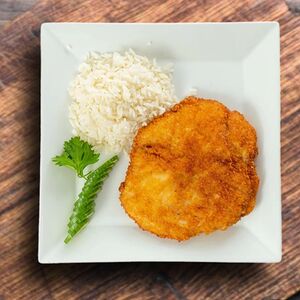 Куриное филе в кляре с гарниром