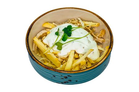 Салат с курицей и яблоком