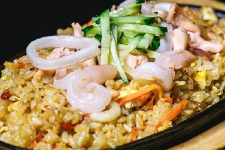 Тепан с морепродуктами