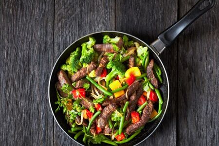 Тёплый салат с печенью