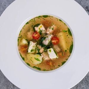 Уха из трёх видов рыб