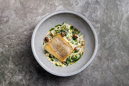 Палтус с романо