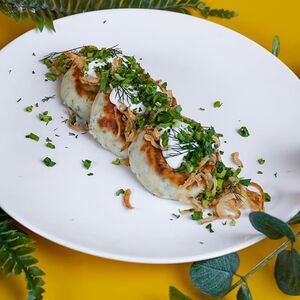 С сыром и зеленью