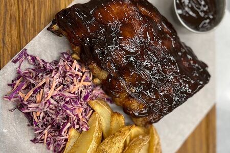 Свиные ребра в соусе BBQ