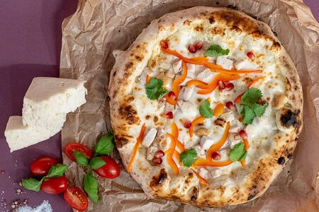 Пицца Чкмерули с гранатом