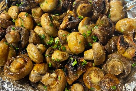 Шампиньоны на мангале 