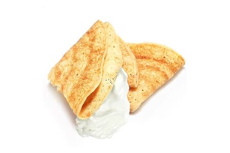 Блинчики домашние со сметаной