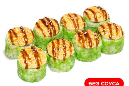 Запеченный сырный с крабом