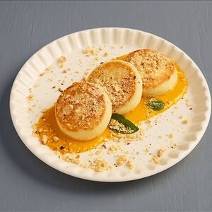 Сырники с кокосом и соусом манго