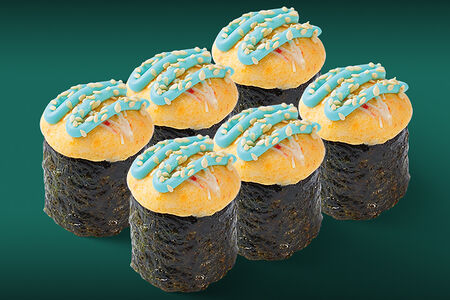 Суши запеченные с крабом 6 шт