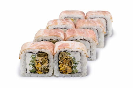 Ролл Рубикон с мидиями