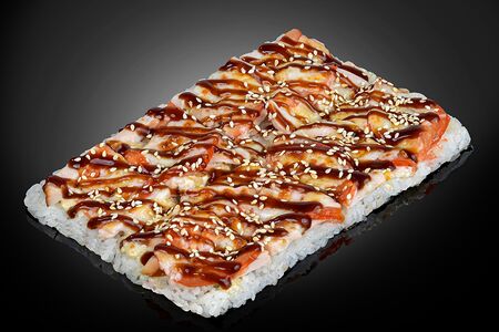 Суши-пицца с курицей