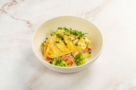 Рис басмати с омлетом 