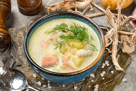 Уха со сливками