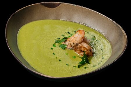 Крем-суп из зеленого горошка