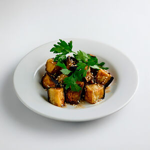 Салат с баклажаном