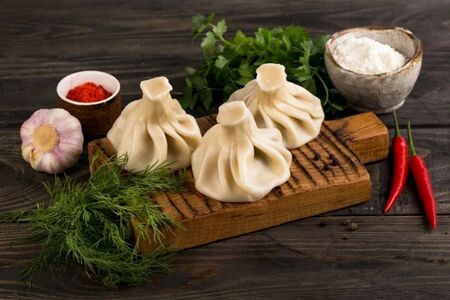 Хинкали с грибами