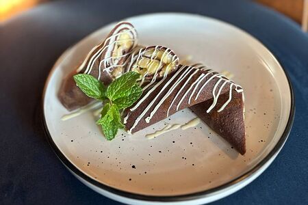 Блинчики шоколадные с бананом