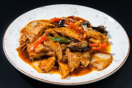 Острый жареный тофу