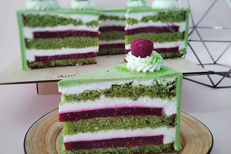 Малина-фисташка