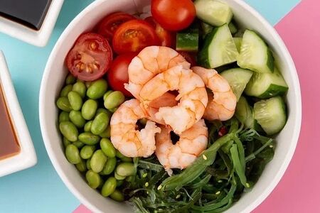 Поке с тигровой креветкой