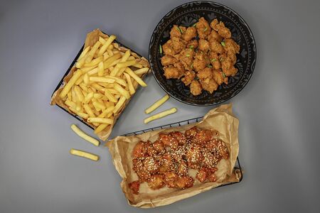 Биг комбо 2 курочки и картофель фри