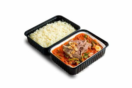 Фасоль с рисом